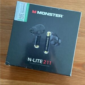 N-Lite 211 Black Earbud Headphones